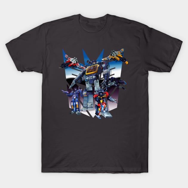 Masterpiece Soundwave and Cassettes T-Shirt by Draconis130